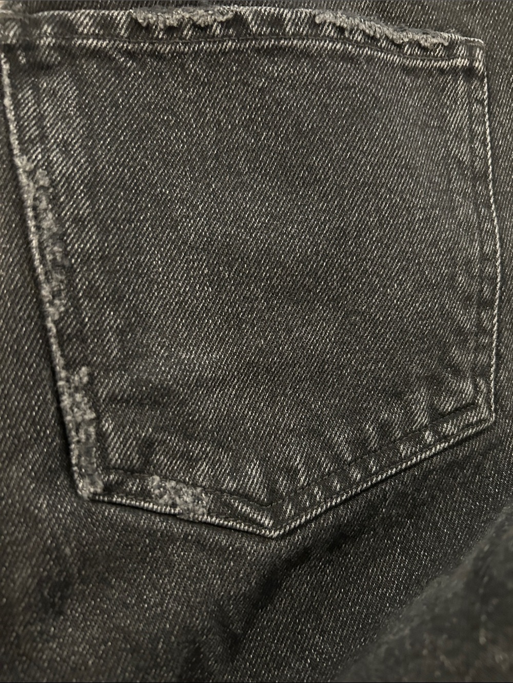 Citizens of Humanity Charlotte High Rise Straight Sz 28 Black Distressed Denim - Picture 7 of 13